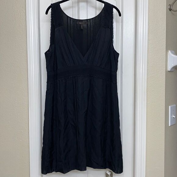 BCBG Black V Neck Dress - Picture 1 of 7